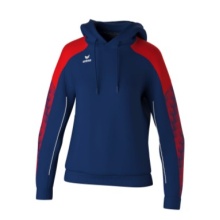 Erima Kapuzenpullover Evo Star (100% Polyester) navyblau/rot Damen