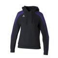 Erima Kapuzenpullover Evo Star (100% Polyester) schwarz/violett Damen