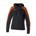 Erima Kapuzenpullover Evo Star (100% Polyester) schwarz/orange Damen