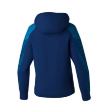 Erima Kapuzenpullover Evo Star (100% Polyester) navyblau/blau Damen