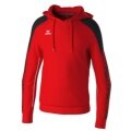 Erima Kapuzenpullover Evo Star (100% Polyester) rot/schwarz Herren