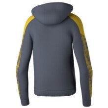 Erima Kapuzenpullover Evo Star (100% Polyester) grau/gelb Herren