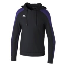 Erima Kapuzenpullover Evo Star (100% Polyester) schwarz/violett Kinder