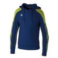 Erima Kapuzenpullover Evo Star (100% Polyester) navyblau/limegrün Herren