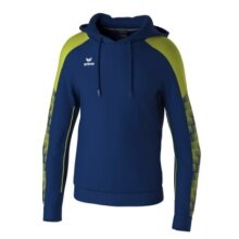 Erima Kapuzenpullover Evo Star (100% Polyester) navyblau/limegrün Herren