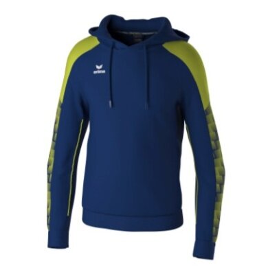 Erima Kapuzenpullover Evo Star (100% Polyester) navyblau/limegrün Kinder