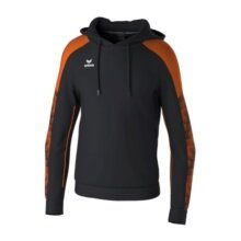 Erima Kapuzenpullover Evo Star (100% Polyester) schwarz/orange Herren