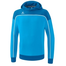 Erima Kapuzenpullover Hoodie Change (Baumwollmix) curacaoblau/weiss Herren