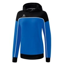 Erima Kapuzenpullover Hoodie Change (Baumwollmix) royalblau/schwarz Damen