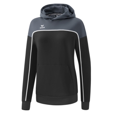 Erima Kapuzenpullover Hoodie Change (Baumwollmix) schwarz/grau Damen