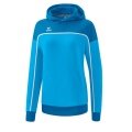 Erima Kapuzenpullover Hoodie Change (Baumwollmix) curacaoblau Damen