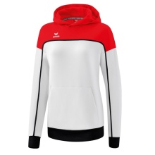 Erima Kapuzenpullover Hoodie Change (Baumwollmix) weiss/rot Damen