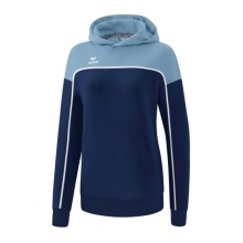 Erima Kapuzenpullover Hoodie Change (Baumwollmix) navyblau/denimblau Damen