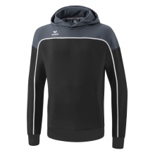 Erima Kapuzenpullover Hoodie Change (Baumwollmix) schwarz/grau Jungen