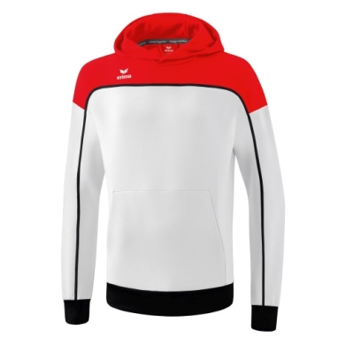 Erima Kapuzenpullover Hoodie Change (Baumwollmix) weiss/rot/schwarz Jungen