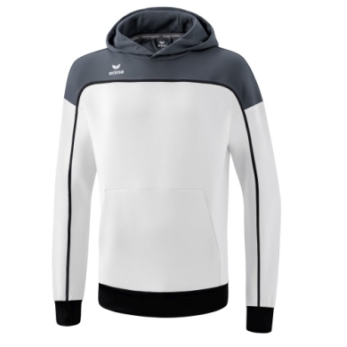 Erima Kapuzenpullover Hoodie Change (Baumwollmix) weiss/grau/schwarz Jungen