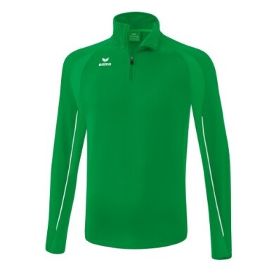 Erima Sport-Langarmshirt Liga Star Trainingstop (strapazierfähig Funktionsmaterial, Stehkragen) smaragdgrün/weiss Jungen