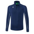 Erima Sport-Langarmshirt Liga Star Trainingstop (strapazierfähig Funktionsmaterial, Stehkragen) navyblau/weiss Herren