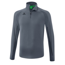 Erima Sport-Langarmshirt Liga Star Trainingstop (strapazierfähig Funktionsmaterial, Stehkragen) grau/schwarz Herren