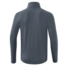 Erima Sport-Langarmshirt Liga Star Trainingstop (strapazierfähig Funktionsmaterial, Stehkragen) grau/schwarz Herren