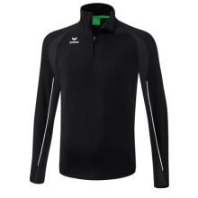 Erima Sport-Langarmshirt Liga Star Trainingstop (strapazierfähig Funktionsmaterial, Stehkragen) schwarz/weiss Jungen