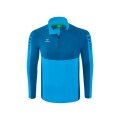 Erima Sport-Langarmshirt Six Wings Trainingstop (100% Polyester, Stehkragen, 1/2 Zip) curacaoblau Herren