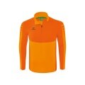 Erima Sport-Langarmshirt Six Wings Trainingstop (100% Polyester, Stehkragen, 1/2 Zip) orange Herren