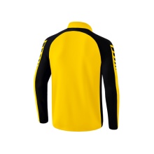 Erima Sport-Langarmshirt Six Wings Trainingstop (100% Polyester, Stehkragen, 1/2 Zip) gelb/schwarz Jungen