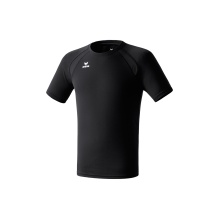 Erima Sport-Tshirt Basic Performance (100% Polyester, Mesh-Einsätze) schwarz Herren