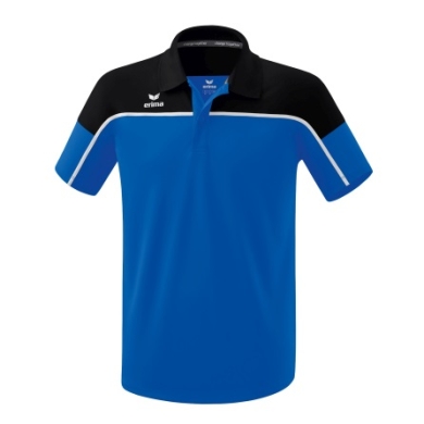 Erima Sport-Polo Change (100% rec. Polyester, schnelltrocknend Funktionsmaterial) royalblau/schwarz Herren