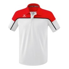 Erima Sport-Polo Change (100% rec. Polyester, schnelltrocknend Funktionsmaterial) weiss/rot Herren