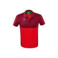 Erima Sport-Polo Six Wings (100% Polyester, schnelltrocknend, angenehmes Tragegefühl) rot/bordeaux Herren