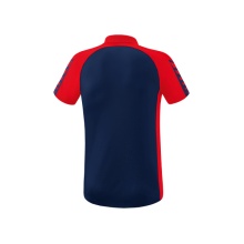 Erima Sport-Polo Six Wings (100% Polyester, schnelltrocknend, angenehmes Tragegefühl) navyblau/rot Herren