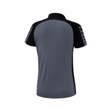 Erima Sport-Polo Six Wings (100% Polyester, taillierter Schnitt, schnelltrocknend) grau/schwarz Damen