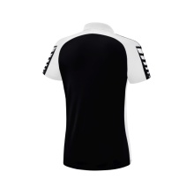 Erima Sport-Polo Six Wings (100% Polyester, taillierter Schnitt, schnelltrocknend) schwarz/weiss Damen