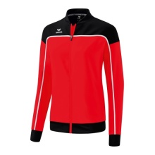 Erima Präsentationsjacke Change (100% rec. Polyester, elastisches Funktionsmaterial) rot/schwarz/weiss Damen