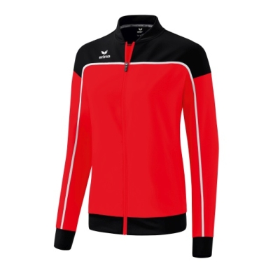 Erima Präsentationsjacke Change (100% rec. Polyester, elastisches Funktionsmaterial) rot/schwarz/weiss Damen