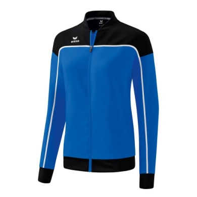 Erima Präsentationsjacke Change (100% rec. Polyester, elastisches Funktionsmaterial) royalblau/schwarz/weiss Damen