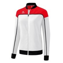 Erima Präsentationsjacke Change (100% rec. Polyester, elastisches Funktionsmaterial) weiss/rot/schwarz Damen