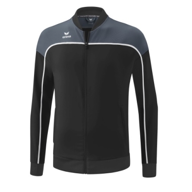 Erima Präsentationsjacke Change (100% rec. Polyester, elastisches Funktionsmaterial) schwarz/grau Herren