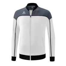 Erima Präsentationsjacke Change (100% rec. Polyester, elastisches Funktionsmaterial) weiss/grau/schwarz Jungen