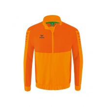 Erima Präsentationsjacke Six Wings (100% Polyester, Stehkragen, ohne Innenfutter) orange Herren