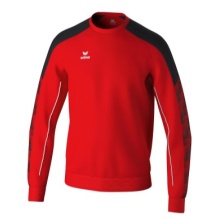 Erima Pullover Evo Star Sweatshirt (hoher Tragekomfort) rot/schwarz Kinder