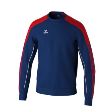 Erima Pullover Evo Star Sweatshirt (hoher Tragekomfort) navyblau/rot Kinder