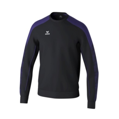 Erima Pullover Evo Star Sweatshirt (hoher Tragekomfort) schwarz/violett Kinder