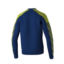 Erima Pullover Evo Star Sweatshirt (hoher Tragekomfort) navyblau/limegrün Kinder