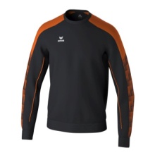 Erima Pullover Evo Star Sweatshirt (hoher Tragekomfort) schwarz/orange Herren