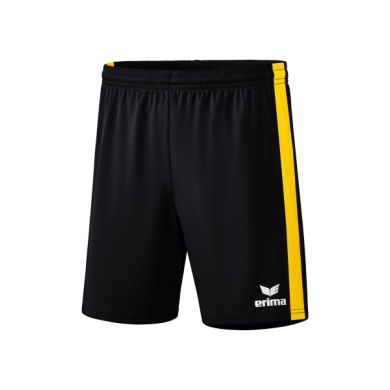 Erima Sporthose Short Retro Star ohne Innenslip schwarz/gelb Jungen