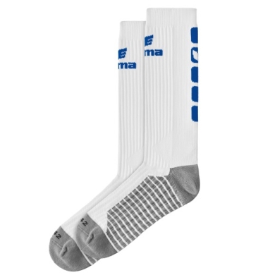 Erima Sportsocke Crew 5-Cubes weiss/royalblau - 1 Paar