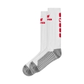 Erima Sportsocke Classic 5-Cubes Long weiss/rot - 1 Paar